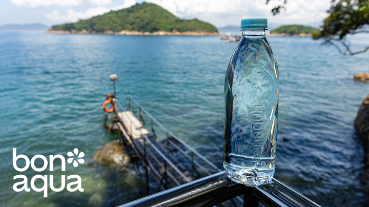 First individual sale label-less bottled water available in HK and Taiwan
