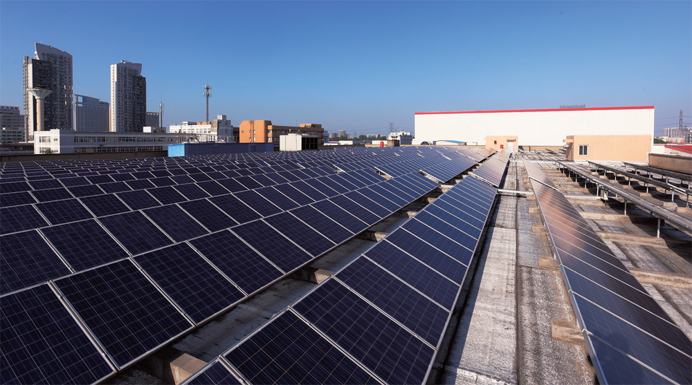 The photovoltaic system at Swire Coca-Cola Zhejiang.